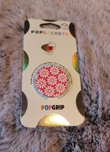 NEW! PopSockets PopGrip Phone Grip & Stand w/ Swappable Top - Daisy Pink. - Picture 1 of 2