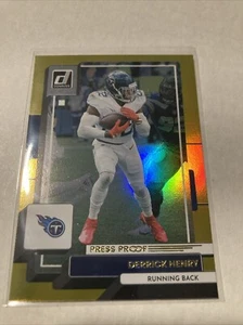 Donruss Football 2022 Premium Gold Press Proof #71 Derrick Henry Titans - Imagen 1 de 1
