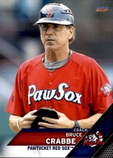 2017 Pawtucket Red Sox Choice #33 Bruce Crabbe Coach Baseball Card