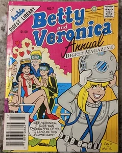 Betty and Veronica Annual Comics Digest 7, (NM- 9.2 1992) Copertina DeCarlo Diving! - Foto 1 di 2