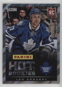 2013 Panini Fan Expo Score Hot Rookies Lava Flow Leo Komarov #12 Rookie RC