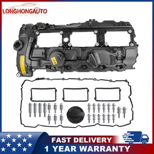Engine Valve Cover w/ Gasket Kit For BMW X3 X6 335i 535ixDrive 740i 640i 135i - Picture 1 of 14