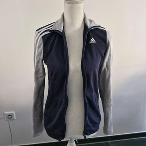 ADIDAS Trainingsjacke Sportjacke Outdoorjacke Gr. 30/32 (32 steht drin) blau/gra - Bild 1 von 6