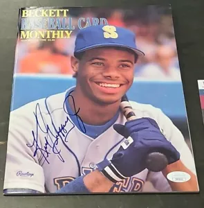 Ken Griffey Jr SIGNIERT MLB Baseball Beckett #64 Juli 1990 JSA COA HERVORRAGENDER ZUSTAND - Bild 1 von 8