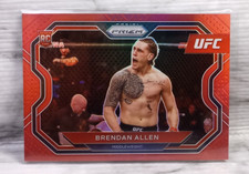 2021 Panini UFC Prizm #134 BRENDAN ALLEN Red Prizm RC ROOKIE Card (#232/275)