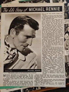 Sk46 Ephemera 1950s Film Picture Article Michael Rennie  - Picture 1 of 1