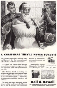 1944 Bell & Howell: Christmas They'll Never Forget Vintage Print Ad - Picture 1 of 1