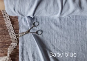 Baby Blue Linen Fabric by the Yard - Textile for Sewing, Dresses, Crafts & Decor - Picture 1 of 4