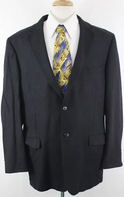 Abrigo deportivo Stafford Signature para hombre talla 44L tacto suave negro seda pelo camello Foto 1 de 4