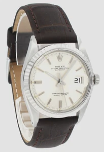 Mens Vintage ROLEX Oyster Perpetual Datejust 36mm Stainless Steel Silver Dial - Picture 1 of 5