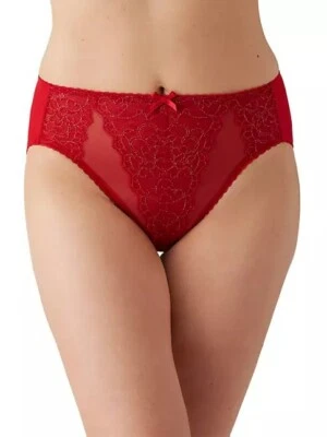 WACOAL 841186 RETRO CHIC Brief HiCut Panty ~ HERMOSOS COLORES ~ S ~ NUEVO CON ETIQUETAS $32 Foto 1 de 4