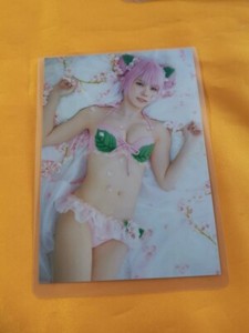 Enako Photo Card Japanese Cosplayer Women Anime Swimsuit Bunny Girl Lingerie 10