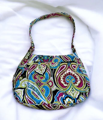 Bolso de Hombro Vera Bradley Seda Paisley Zoe Pequeño 1 Correa Edición Limitada Foto 1 de 4