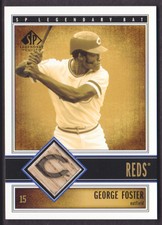 2002 SP Legendary Cuts Game BAT #B-GFO George Foster Cincinnati Reds