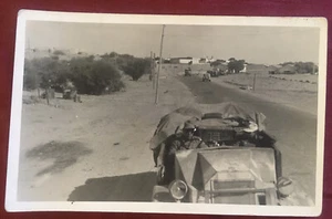 Militär Kampffahrzeug RPPC Echt Foto Postkarte Kodak Militaria - Bild 1 von 2