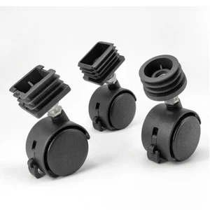 Castor Wheels, Office Chair Wheel Replacement, Swivel Castors - Picture 1 of 30