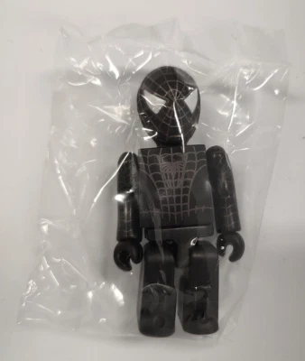 MEDICOM KUBRICK 100% SPIDER-MAN BLACK SUITED SPIDERMAN 3 ACTION FIGURE NEW - Image 1 of 4