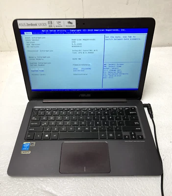 ASUS ZenBook UX305F 13.3" Intel M-5Y10C@0.80GHz 8GB RAM SIN SSD Piezas *LEER Foto 1 de 4