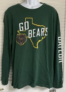 Men's Baylor Bears Long Sleeve T-Shirt, Large by Top of the World, 100% Cotton - Picture 1 of 3
