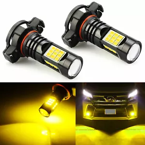 2x 60W PX 5202 H16 3000K Alta Potencia Super Amarillo Luces Antiniebla Conducción 12V - Imagen 1 de 9