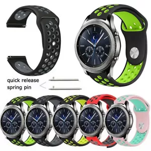 22MM Width Silicone Sport Bracelet Strap Watch Band For WATCH GT/WATCH 2 Pro - Foto 1 di 24