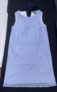 NWT Women’s Brooks Brothers Summer Blue Cotton Dress MSRP $298.00 New With Tags - Picture 1 of 7