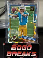 Donruss Football 2023 Quentin Johnston Rookie The Rookies Silver Holo 8 RC