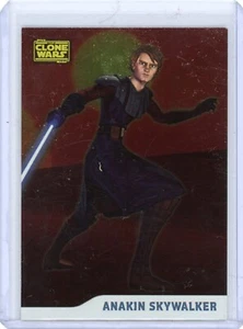 ANAKIN SKYWALKER 2008 TOPPS STAR WARS CLONE WARS #2 FOIL PARALLEL CARD 191/205 - Picture 1 of 2