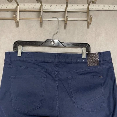 Pantalones BRAX Para Hombre 38X32 Azul Chuck Moderno Recto Texturizado Ligero Sentirse Bien Foto 1 de 4