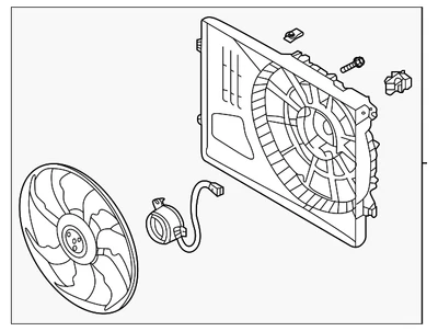 Genuine Hyundai Fan Assembly 25380-D3600 - Изображение 1 из 2