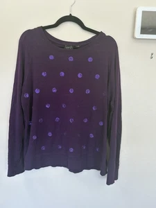 kersh women's dark purple sweater size XL excellent condition - Picture 1 of 3
