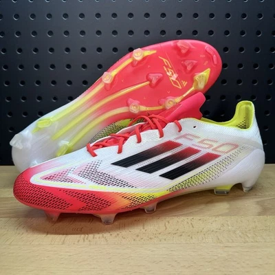 Adidas Adizero F50 Elite FG Soccer Cleats White Red IE1206 Men’s Size 13 - Image 1 of 4