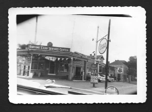 1950's Burtons' Esso Service Station Original Photograph - Picture 1 of 1