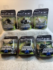 GI Joe Combat Heroes Compete LOT of 6 Figures Hasbro 2008 Factory Sealed Rare - Picture 1 of 20