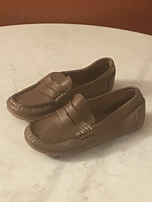 Zara Boy's Leather Shoes Brown Size US 12.5 Euro 30 Loafer New - Image 1 of 4