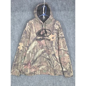 Mossy Oak Hoodie Camouflage Mens Pullover Camo Hunting Outdoors Gorpcore Sz L - Picture 1 of 10