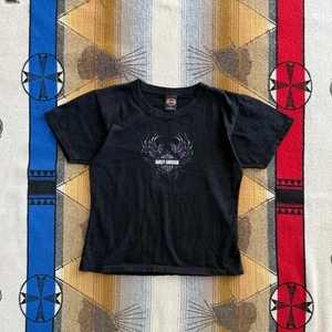 T-shirt donna vintage Y2K Harley Davidson biker taglia small moto - Foto 1 di 7