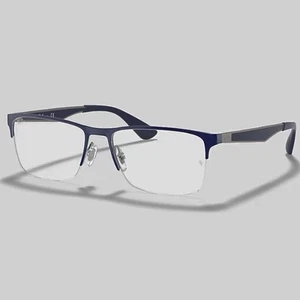 Ray-Ban RB6335 2947 OPTICS Azul Gunmetal Talla 54-17 Hombre’s MARCOS Anteojos y Estuche - Imagen 1 de 15