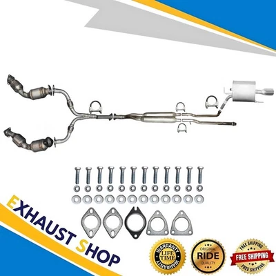 FrontBothCat+FlexY-pipe+rearres.+silenciador derecho para Infiniti G37 2009-2010 3,7 L tracción trasera Foto 1 de 4