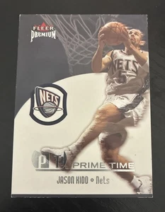 Inserto Fleer Premium Prime Time 2002-03 #8PT Jason Kidd HOF /1500 reti - Foto 1 di 2