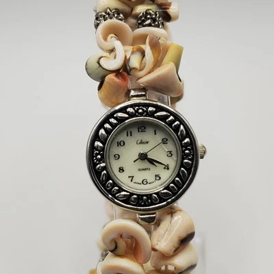 Collezio Shell Expandable Band Quartz Watch Women 25mm Silver Tone New Battery - Image 1 of 4