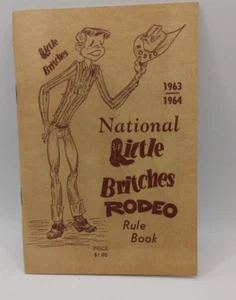 1963-1964 National Little Britches Rodeo Regelbuch Vintage - Bild 1 von 4