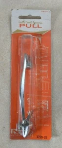 VINTAGE NATIONAL LOCK CHROME DRAWER PULL CABINET DOOR HANDLE  NEW OLD STOCK  - Picture 1 of 2