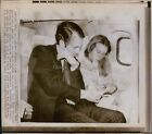 1973 Princess Anne Fiance Capt Mark Phillips On Concorde Royalty Wirephoto 7X9