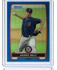 2012 Bowman Draft Chrome Draft Picks Blue Refractors 83/250 Derek Self #BDPP65