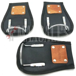(3) Hammer Holder fits 3" Tool Belt Heavy Duty Padded Leather Nail Clip New - Picture 1 of 3