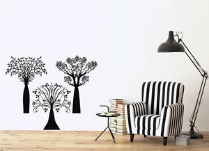 Vinyl Wall Decal Forest Trees Nature Home Sticker Interior Decor (n1204) - Picture 1 of 3