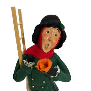 Vintage Byers Choice Lamplighter With Ladder The Carolers Man 1994 - Picture 1 of 10