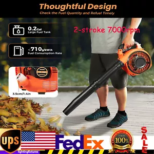 2-Stroke 25.4cc Gas Handheld Lawn Grass Leaf Blower Single Cylinder Air Cooling - Picture 1 of 21