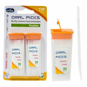 100 Interdental Brushes Toothpicks Professional Dental Care Hygiene Brush Picks - Picture 1 of 1